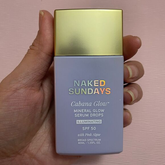 Naked Sundays CabanaGlow SPF 50 Glow Serum Drops Illuminating Sunscreen Primer - Picture 4 of 7